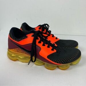 Nike Air Vapor Max Black Orange Yellow Sneakers Athletic shoes